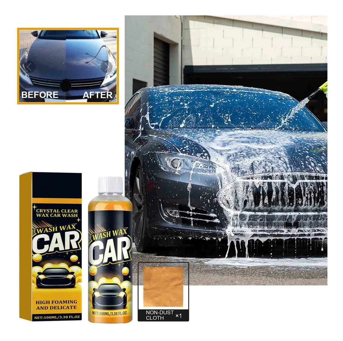 Miniatura 2 de Shampoo Autos Espuma & Cera Brillo Total